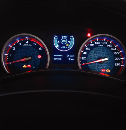 3D Electro-luminescent Instrument Cluster